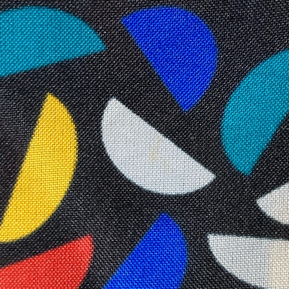 Vintage Rhoda Lee Vibrant Geometric Design Blouse Sz Sm - Picture 12 of 12